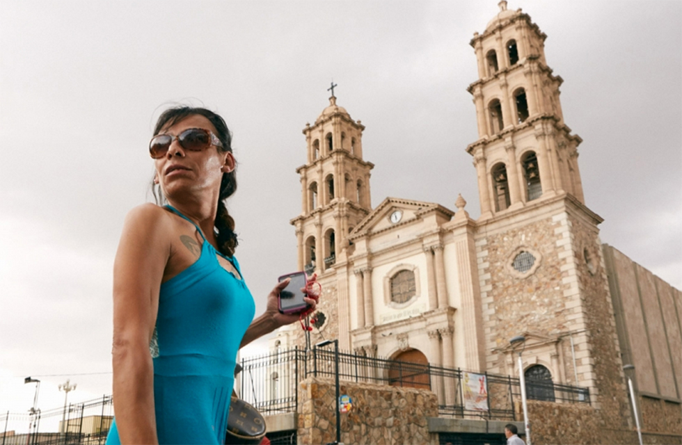 Ciudad Juárez, Mexico, Claudia Delfin visits the city’s main cathedral